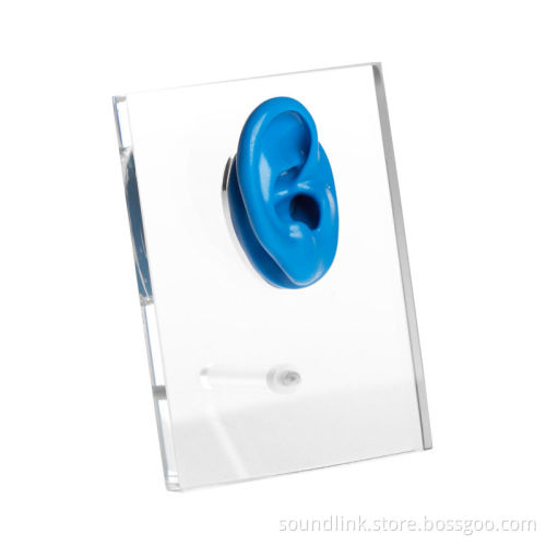 Soundlink Hearing aid accessories of Acrylic Ear Displays with silicone display ear